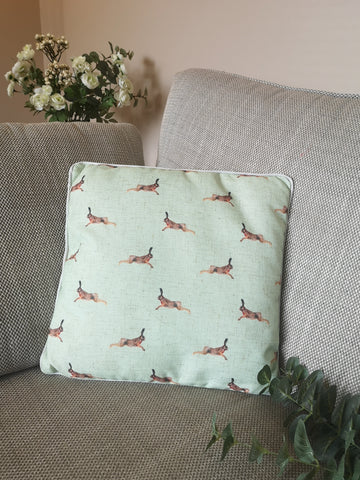 Hopping Hare Cushion