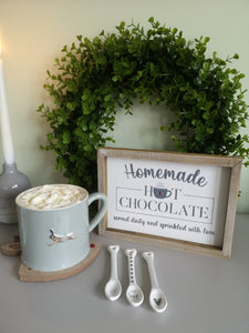 Framed Homemade Hot Chocolate Sign