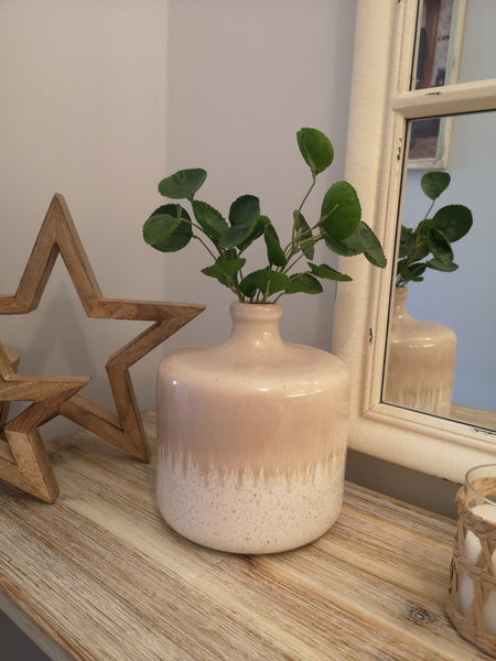 Neutral Ombre Dip Vase